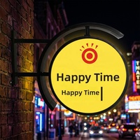 Enseigne lumineuse LED extérieure en acrylique personnalisée et étanche pour la publicité des commerces et les enseignes de devanture