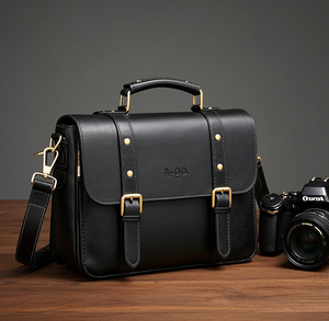 Fabrikant Van Hoge Kwaliteit Echt Lederen Casual Crossbody Tas Dames Medium Handtassen Cameratas Heren Zadeltas Schoudertas - Product Image 1