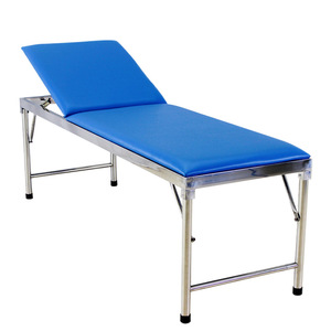 Hirowa Stainless Steel Examination <b>Bed</b> 1900x600x650mm Lift Backrest Massage Function Hospital Use - Product Image 4