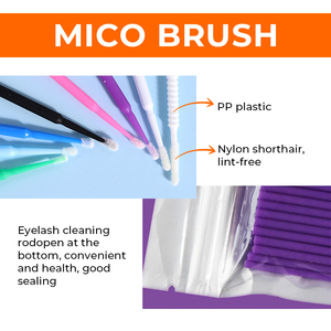 Brosses à cils jetables en plastique souple Rainbow Micro Brush Colors – Mini brosses à <span class=keywords><strong>mascara</strong></span> à usage unique - Product Image 6