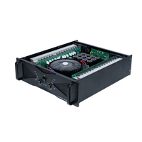 Amplificateur audio haute puissance 2 canaux 1000W pour scène, métal noir