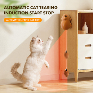 Elektrikli Kapibara Kedi Oyuncağı Otomatik Sensörlü Tip-C Şarjlı İnteraktif İç Mekan Oyuncağı Yavru Kediler İçin Komik Evcil Hayvan Oyuncağı Sıkıntı Giderici - Product Image 4