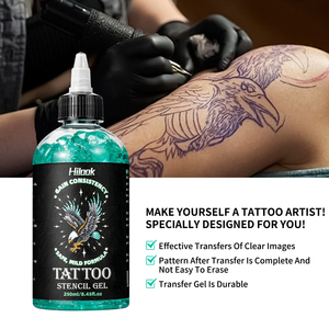 Gel per Stencil Tatuaggi 250ml, Formula Protettiva a Lunga Durata, Asciugatura Rapida, Tenuta Forte, Delicato sulla Pelle, Forniture per Tatuaggi - Product Image 6