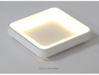 Plafonnier LED Minimaliste Moderne Simple pour Salle à Manger, Carré en Fer, Télécommandé, Style Nordique Transfrontalier pour Chambre Parentale