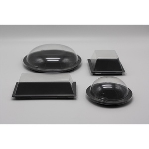 Plato Redondo Pequeño de Plástico Texturizado Negro, Mini Plato Esmerilado para Condimentos, Plato para Servir Irrompible Libre de BPA para el Hogar - Product Image 4