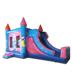 Coconut Tree Theme Outdoor Slide Inflatable Bouncy Castle Slide Combo Commercial Inflatable House Slide For Kids