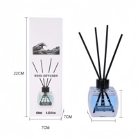Bouteilles en verre coloré transparent en gros 120 ml – Ensemble diffuseur à bâtonnets – Huile essentielle naturelle de luxe – Désodorisant d'ambiance pour la maison et la chambre
