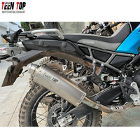Silencieux d'échappement modifié pour CF MOTO 450MT en acier inoxydable ou en alliage de titane en option, léger, durable, son profond, silencieux 23+