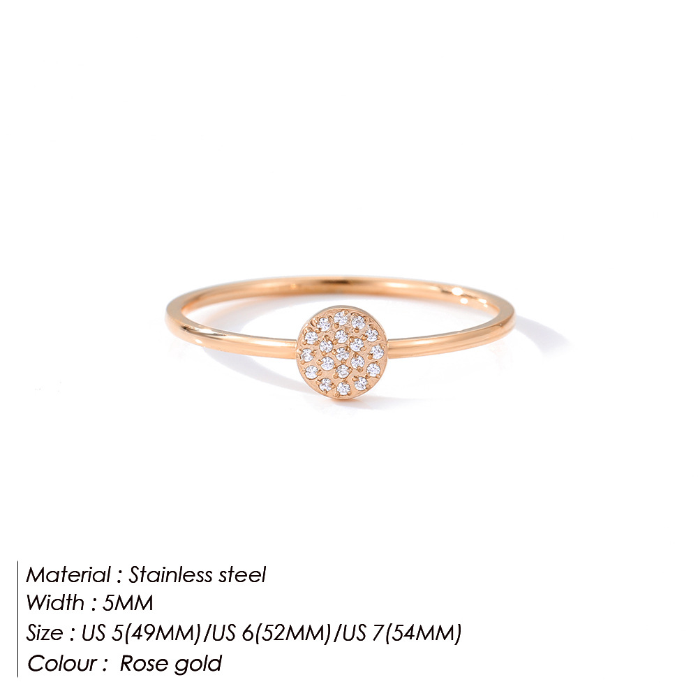 Rose Gold - Circumference 49MM-US5
