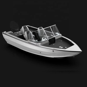 Nuevo 16ft Aluminio Lujo Velocidad Barco Pesca Power Jet Consola Lago Río Inflable Deporte Estilo 4,5 m Longitud Fuera de borda Incluido - Product Image 2