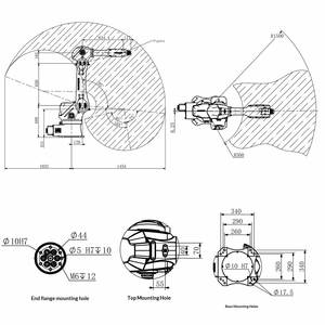 Robot six axes Bolante BRTIRUS1510A pour la manutention automatique, le chargement et le déchargement, l'assemblage, la soudure et le poinçonnage - Product Image 3