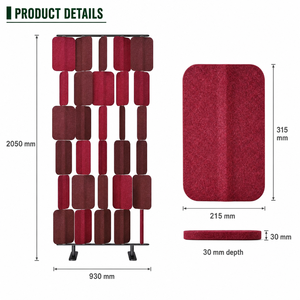 Pannello fonoassorbente di base pavimento in piedi ghiaione ufficio divisori silenziosi <span class=keywords><strong>pareti</strong></span> <span class=keywords><strong>divisorie</strong></span> pannelli acustici schermo - Product Image 2