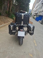Valise de moto en aluminium 36L universelle avec support, boîtes latérales de moto pour voyages d'aventure, neuves