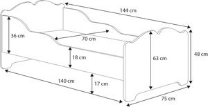 Роскошная деревянная детская кровать односпальная кровать один большой ящик в европейском стиле Экономия пространства двойной диван-кровать - Product Image 4