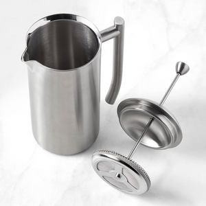 OEM Factory doppia parete <span class=keywords><strong>francese</strong></span> pressa 304 in acciaio inox <span class=keywords><strong>caffettiera</strong></span> manuale <span class=keywords><strong>caffettiera</strong></span> macchina per la casa filtro <span class=keywords><strong>caffettiera</strong></span> - Product Image 4