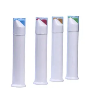 Penjualan Laris 100Ml 110Ml Pasta Gigi Tabung Wadah Sesuai Logo Botol Tabung Pompa Pengap untuk Pasta Gigi Botol Plastik