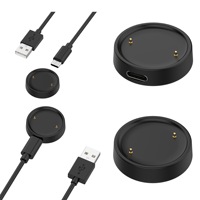 Yuewo 3-en-1 support de charge sans fil magnétique 15W alimentation USB pour Huami Amazfit Active2 Bip6 Active2S support pour écouteurs