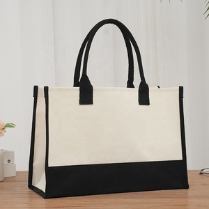 Jing Chuan bán buôn số lượng lớn tùy chỉnh đay Túi thị trường bao Sling chai đồ trang sức phong cách màu in logo đay Tote Túi - Product Image 5