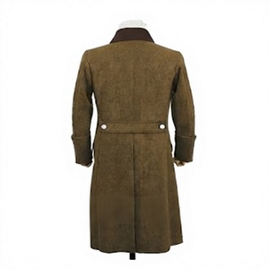 Manteau long en laine allemande M40 pour homme, double boutonnage, pour reconstitution historique, extérieur, style grand manteau - Product Image 2