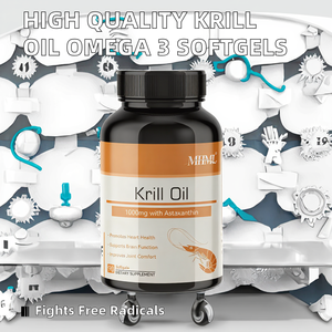 Huile de krill naturelle de haute qualité, <span class=keywords><strong>capsules</strong></span> molles, oméga <span class=keywords><strong>3</strong></span> EPA <span class=keywords><strong>DHA</strong></span>, complément antioxydant, <span class=keywords><strong>90</strong></span> <span class=keywords><strong>capsules</strong></span> molles pour adultes - Product Image 2