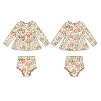 OEM ODM Custom OEKO-TEX meisjes badpak met lange mouwen UPF 50 rash guard met rok kinder zwemkleding groothandel