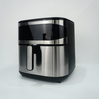 Friteuse à air électrique numérique avec écran LCD, sans huile, multifonctionnelle, en acier inoxydable, pour usage domestique KA13127