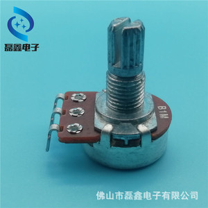 โพเทนชิโอมิเตอร์แบบหมุน Wh148 1 ช่อง แกนเกลียว M6x0.75 พร้อมสายโค้งงอสำหรับอุปกรณ์อิเล็กทรอนิกส์ - Product Image 5