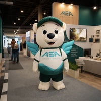 Mascotte d'ours gonflable géante personnalisée pour l'extérieur, imperméable |   Grand gonflable publicitaire pour la promotion et les événements