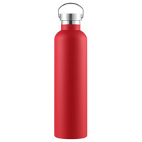 Bouteille isotherme portable en acier inoxydable 304 de 1000 ml, style américain, isolation sous vide, maintien au chaud de 6 à 12 heures pour l'extérieur