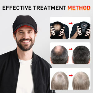 Topi Terapi Cahaya Merah Portabel untuk Pertumbuhan Rambut 660nm 850nm untuk Pria & Wanita, Topi <span class=keywords><strong>Laser</strong></span> Kasual dengan Timer & Pengontrol - Product Image 5