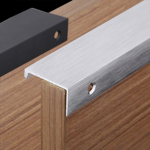 Aluminum Modern Right Angle Edge G Shape Cabinet <strong>Door</strong> Handle for <strong>Bedroom</strong> Kitchen Bathroom Living Room Wardrobe and Dresser - Product Image 3