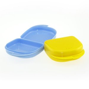 Boîte de rangement portable en plastique pour prothèses dentaires avec trous, pour aligneurs dentaires, petite, couleurs assorties, lot de 12 boîtes - Product Image 2