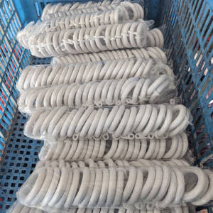 וילון טבעת עץ וילון מוט אביזרי טבעות חריר טבעות לבן צבע עבור 28MM מוט kayu langsir jenis וו aksesorilangsir - Product Image 3