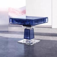 Table de Mahjong Automatique Personnalisée en Acrylique – Design Luxe Transparent Effet Cristal, Machine de Jeu Silencieuse pour Casino
