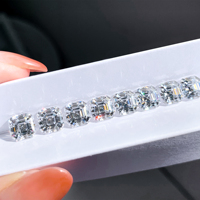 Pierres de Moissanite de laboratoire en vrac, taille Asscher, pour la fabrication de bijoux, origine Guangxi, couleur DEF, clarté VVS1, haute technologie