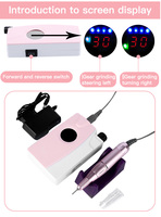 Machine à polir les ongles portable rechargeable de haute qualité 30000 tr/min en gros, outil professionnel de manucure