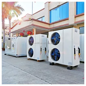 Unidade de ar condicionado de expansão direta 40HP refrigerada a ar, proporção 100% de ar fresco, temperatura e umidade constantes