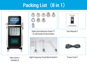 Newest 8-in-1 Facial Machine with Skin Rejuvenation & Dermabrasion Deep Cleansing UK Plug - Product Image 2