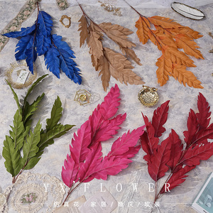 Flor Artificial de Hoja de Llama con Ingeniosa Artesanía, de 30cm-100cm, Material de Seda para Decoración del Hogar y Bodas - Product Image 1