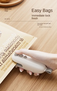 Machine à sceller intelligente pour la maison, mini-scelleuse thermique 2-en-1 pour sacs de snacks, fruits et épices, vente en gros - Product Image 6