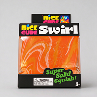 Jouet anti-stress en caoutchouc multicolore Premium pour enfants, cube marbré à presser, super rebondissant, pour 5 à 7 ans