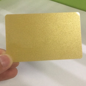 <span class=keywords><strong>PVC</strong></span> thẻ nhựa trống kim loại màu vàng DTC có thể in Vàng ánh nắng mặt trời nền vàng thẻ - Product Image 2