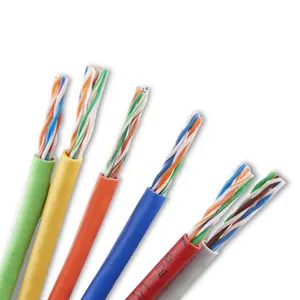 RJ45 Digital Communication Cat5e Cables Cat6 Cat7 Lan Cable Computer Network Ethernet PVC copper Wire Price wires and cables