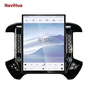 NaviHua 15.6inch New Upgrade Carplay Tesla Vertical <b>Screen</b> Car Audio DVD Player GPS for GMC Sierra Chevrolet Silverado 2015-2018 - Product Image 5