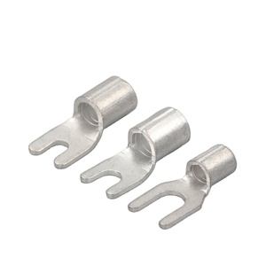 Voor Ul Gecertificeerd Snb 1.5-25mm2 22/16/14/12/10 // 8/6/4/2 Awg Koperdraadterminal Niet-Geïsoleerd/Naakt/Bloot Furcate/Vork/U/Y schop - Product Image 1