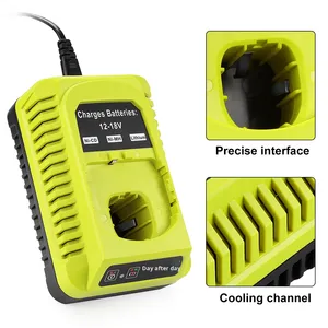 <span class=keywords><strong>RYOBI</strong></span> 12V-<span class=keywords><strong>18V</strong></span> Reemplazo de <span class=keywords><strong>batería</strong></span> de litio níquel <span class=keywords><strong>Cargador</strong></span> universal 12W Potencia de salida QC3.0 Función Modelo P117 100-240V Entrada - Product Image 4