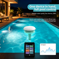Analizador de Agua Inteligente para Piscina 8 en 1 con WiFi, Reemplaza las Tiras Reactivas, Medidor de pH, ORP, TDS, EC, Salinidad, SG y Cloro con Alarma en la Aplicación Tuya