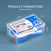 Kit dentaire compact et mini avec brosse à dents, fil dentaire, gratte-langue et brosse interdentaire pour les voyages