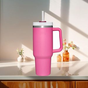 YSC01Hot Sells Custom Double Wall Stainless Steel Vacuum Insulated 40 Oz Tumbler Handle <b>Straw</b> Eco-Friendly Travel Car Cup for - Product Image 4