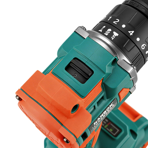 Heavy-duty Impact Drill 1/2" Keyless Metal Chuck Cordless Hammer With Battery Kit for Drilling Brick Wall 140809 21V Cordless Po - Product Image 6